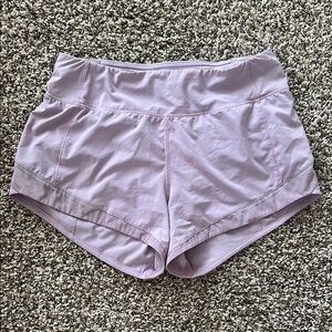 lululemon Run Times II Shorts in Rose Quartz Size 4